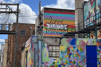 Downtown murals